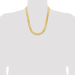 14k 10mm Silky Herringbone Chain