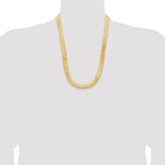 14k 10mm Silky Herringbone Chain