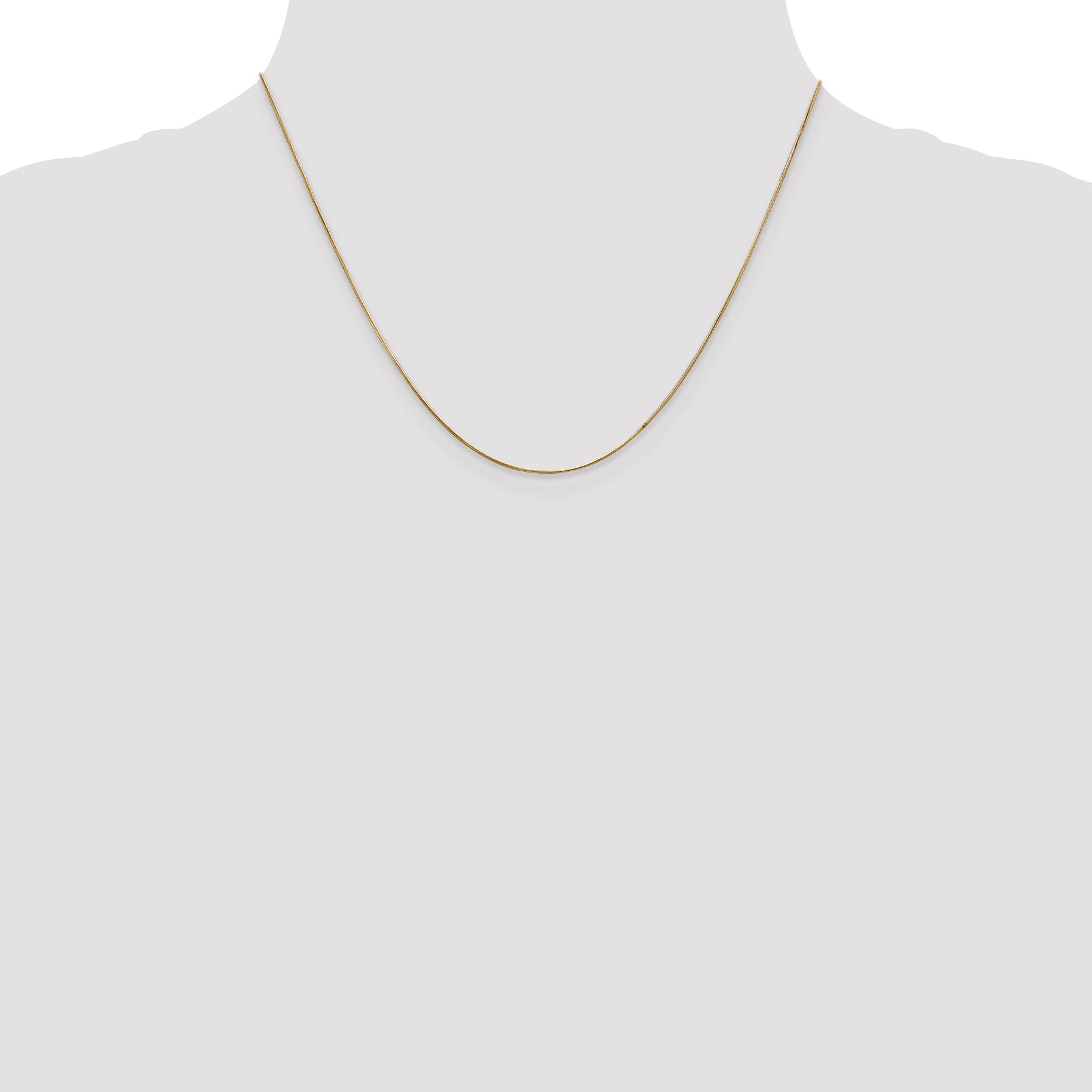 14k .65mm Round Snake Chain