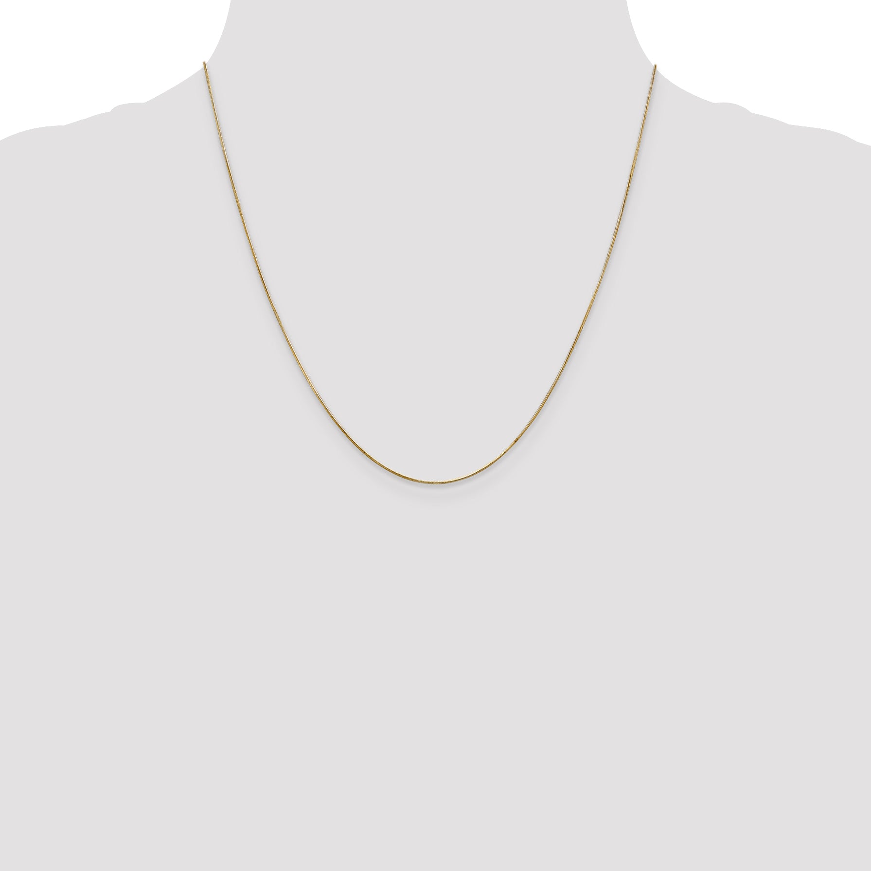 14k .65mm Round Snake Chain