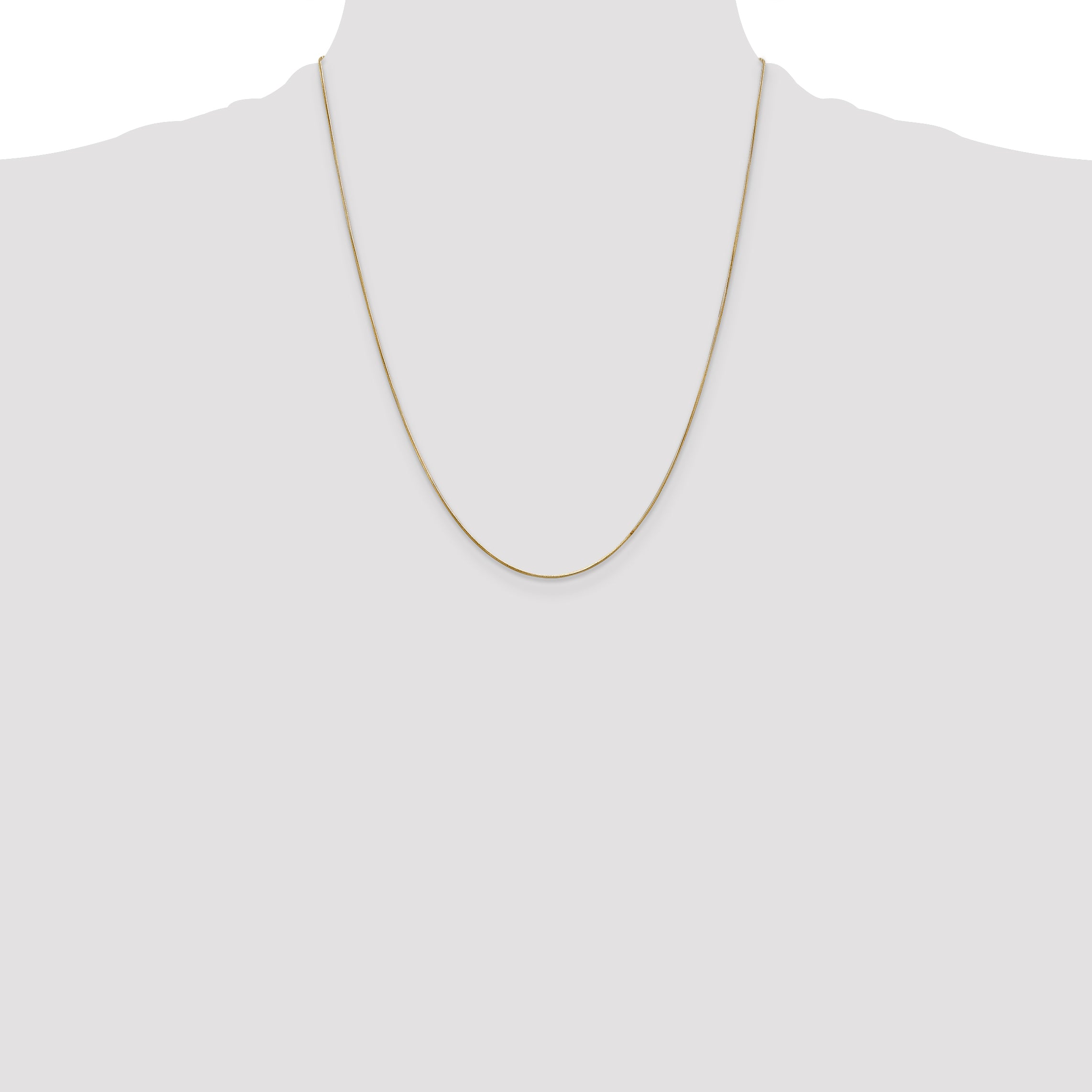 14k .65mm Round Snake Chain