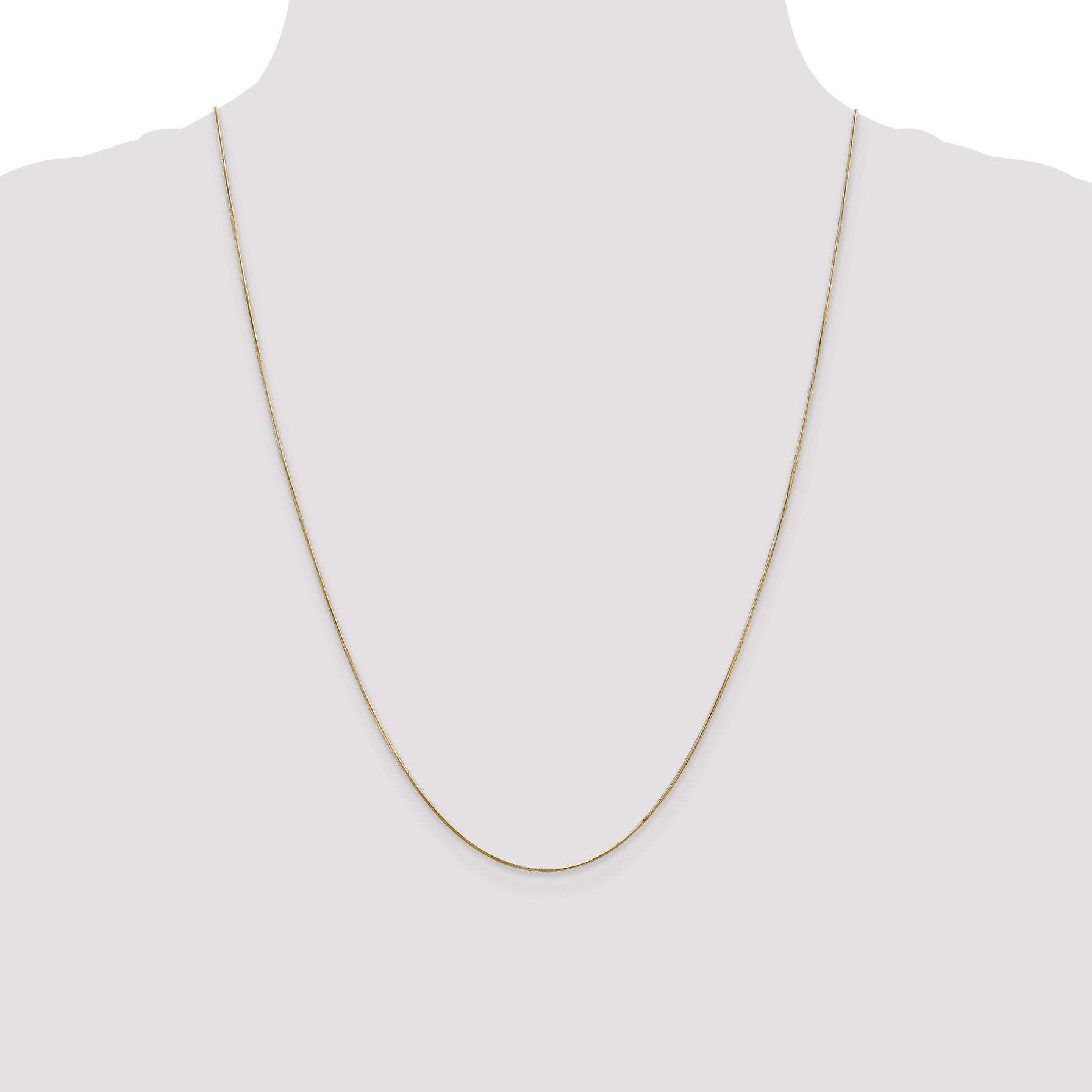 14k .65mm Round Snake Chain