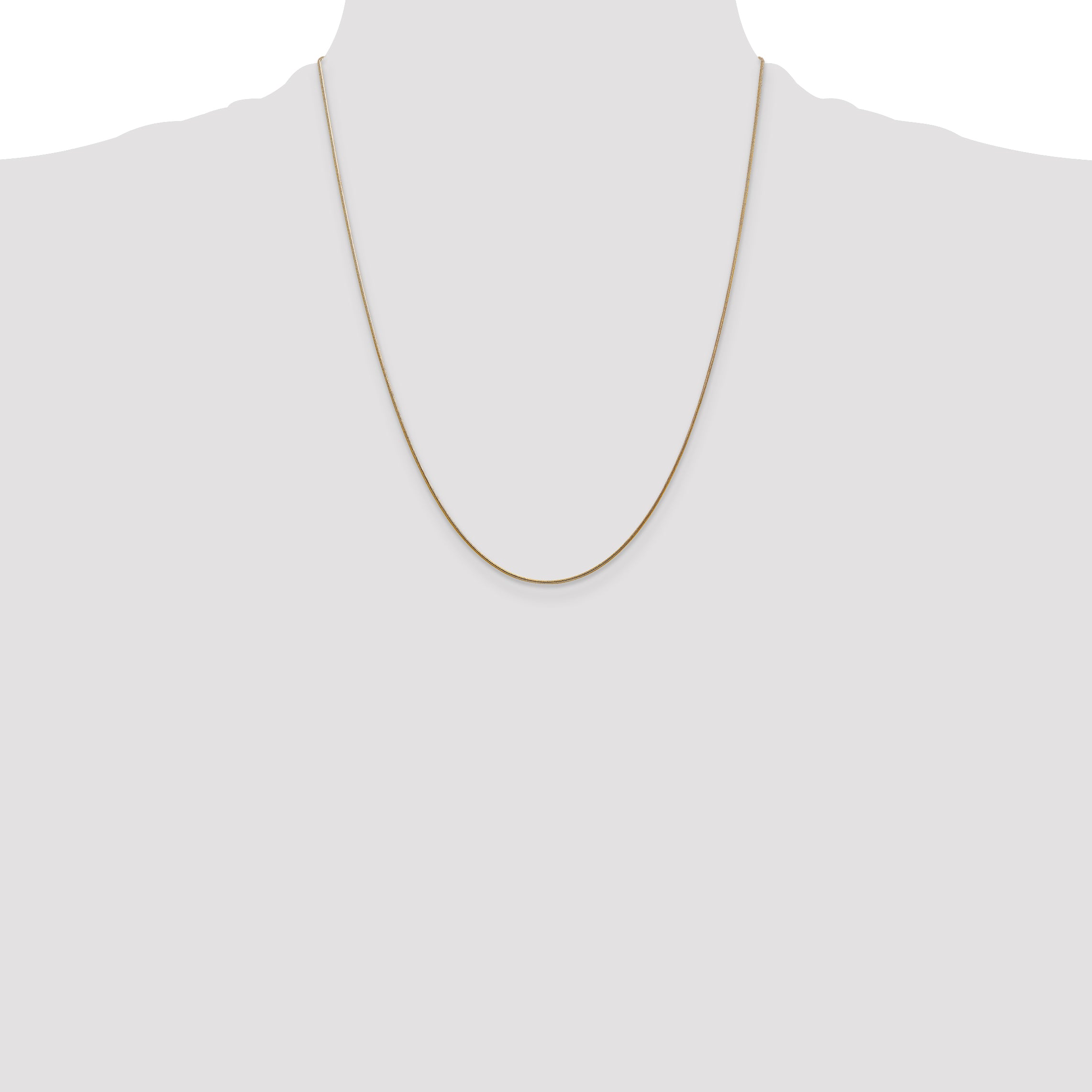 14k .8mm Round Snake Chain