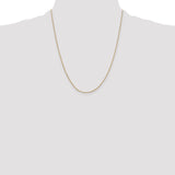 14k .9mm Round Snake Chain