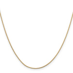 14k .9mm Round Snake Chain