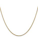 14k 1.1mm Round Snake Chain