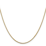 14k 1.1mm Round Snake Chain