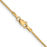 14k 1.1mm Round Snake Chain