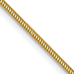 14k 1.4mm Round Snake Chain
