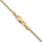 14k 1.4mm Round Snake Chain