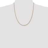 14k 1.6mm Round Snake Chain