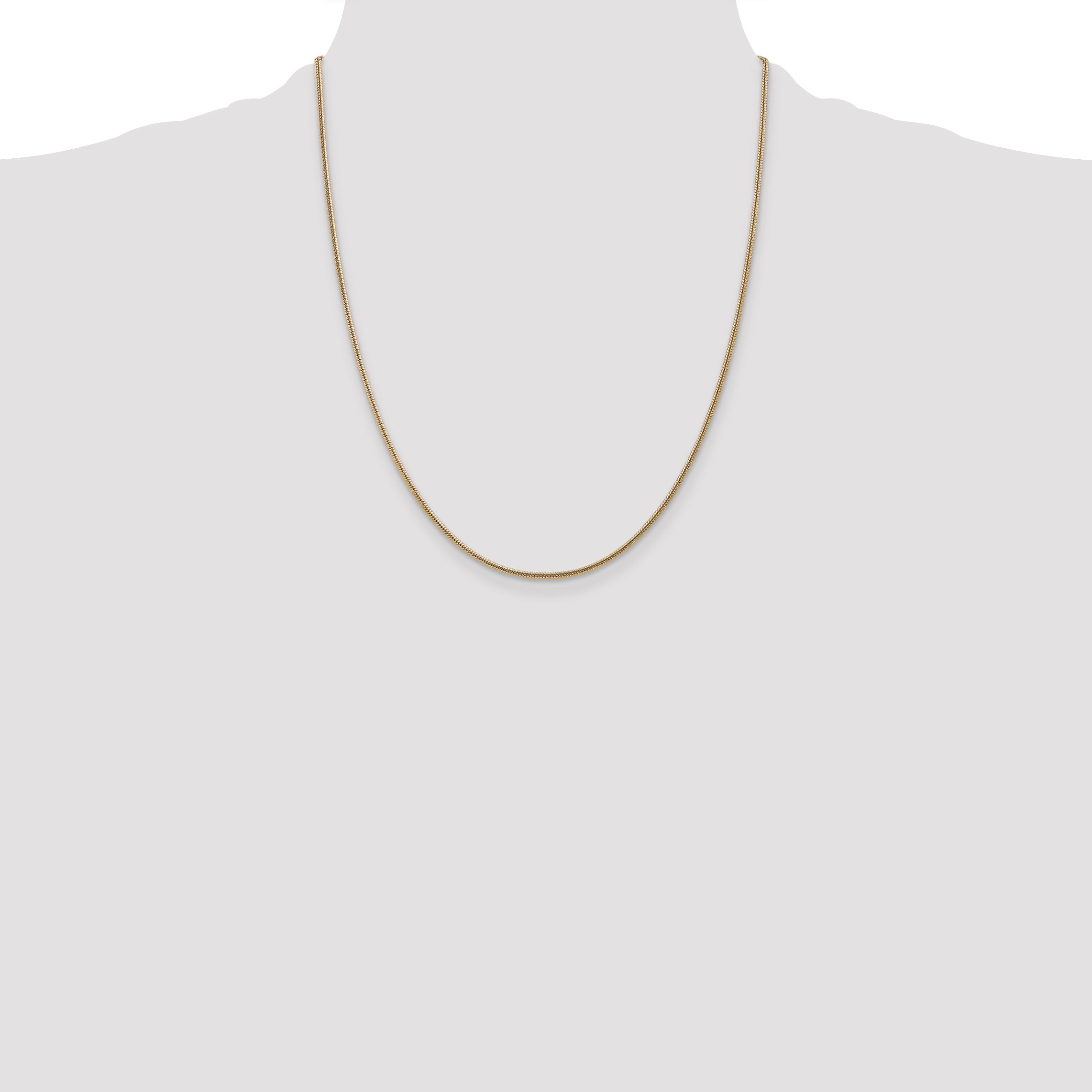14k 1.6mm Round Snake Chain