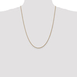 14k 1.6mm Round Snake Chain