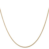 14k 1.6mm Round Snake Chain