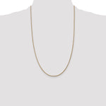 14k 1.6mm Round Snake Chain