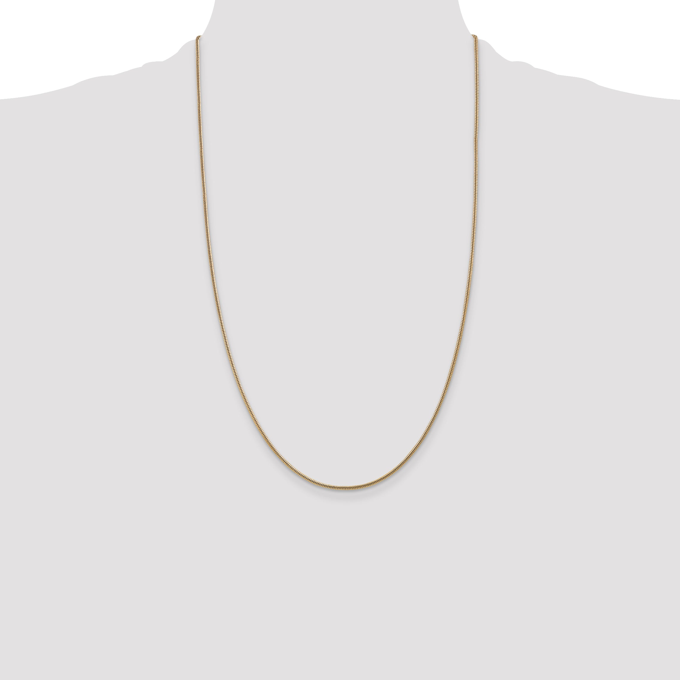14k 1.6mm Round Snake Chain