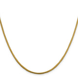 14k 1.85mm Round Snake Chain