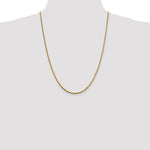 14k 1.85mm Round Snake Chain
