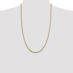 14k 1.85mm Round Snake Chain