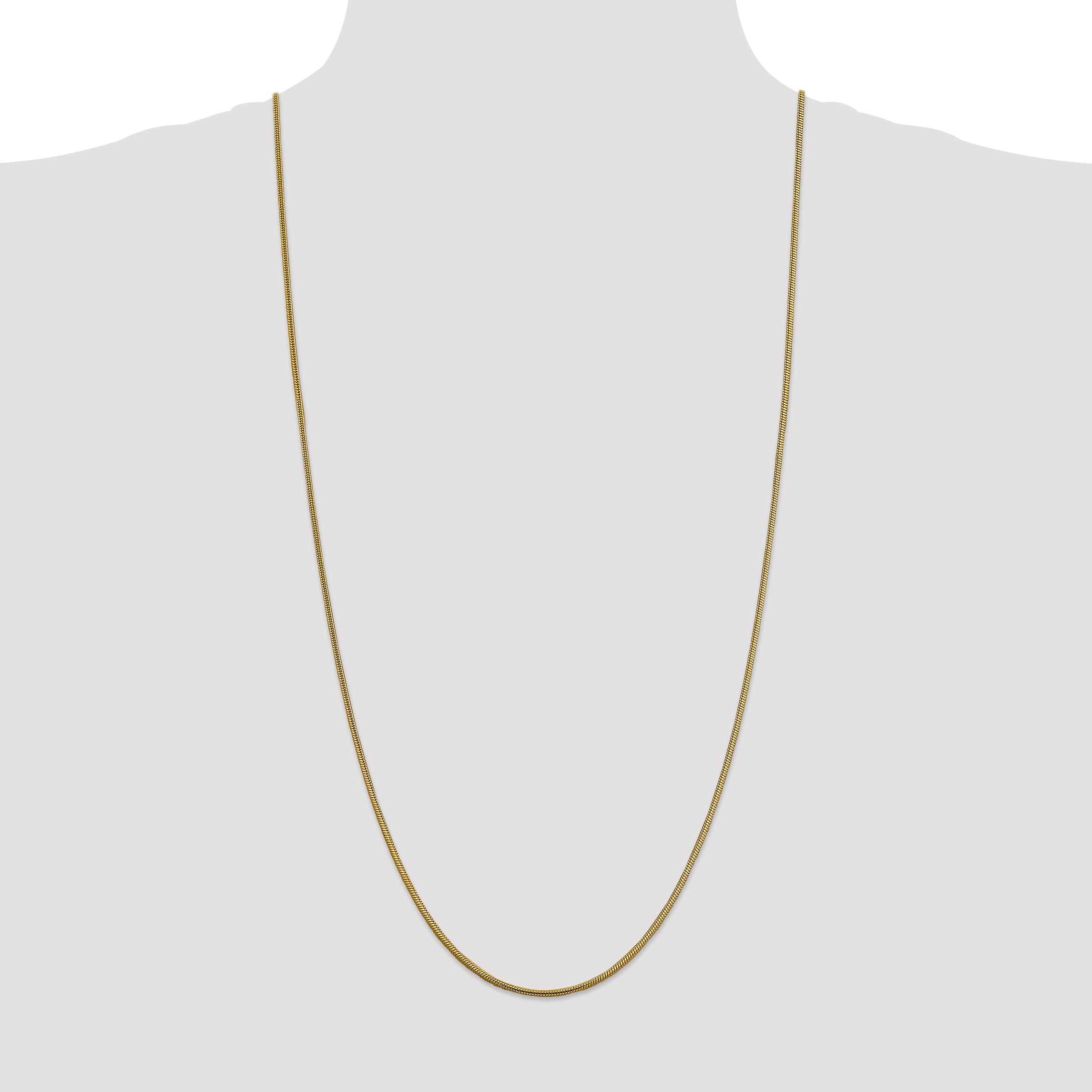 14k 1.85mm Round Snake Chain