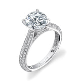 Constance - Micro Pave Solitaire Engagement Ring