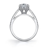 Marjorie - Round Split Shank Engagement Ring