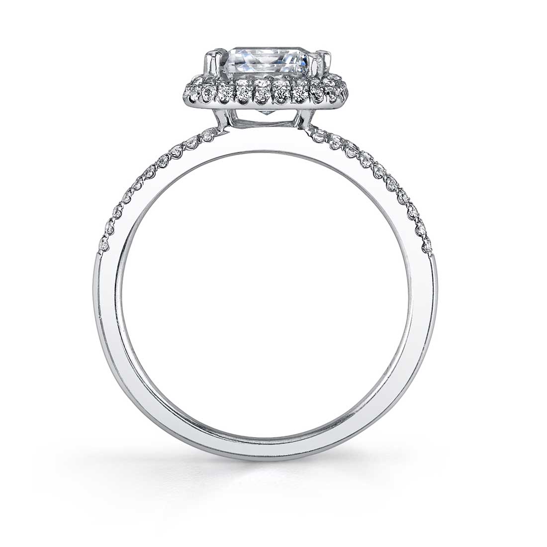 Clarinda - Marquise Shaped Engagement Ring with Split Shank
