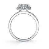Clarinda - Marquise Shaped Engagement Ring with Split Shank