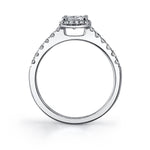 Lindsay - Petite Halo Engagement Ring
