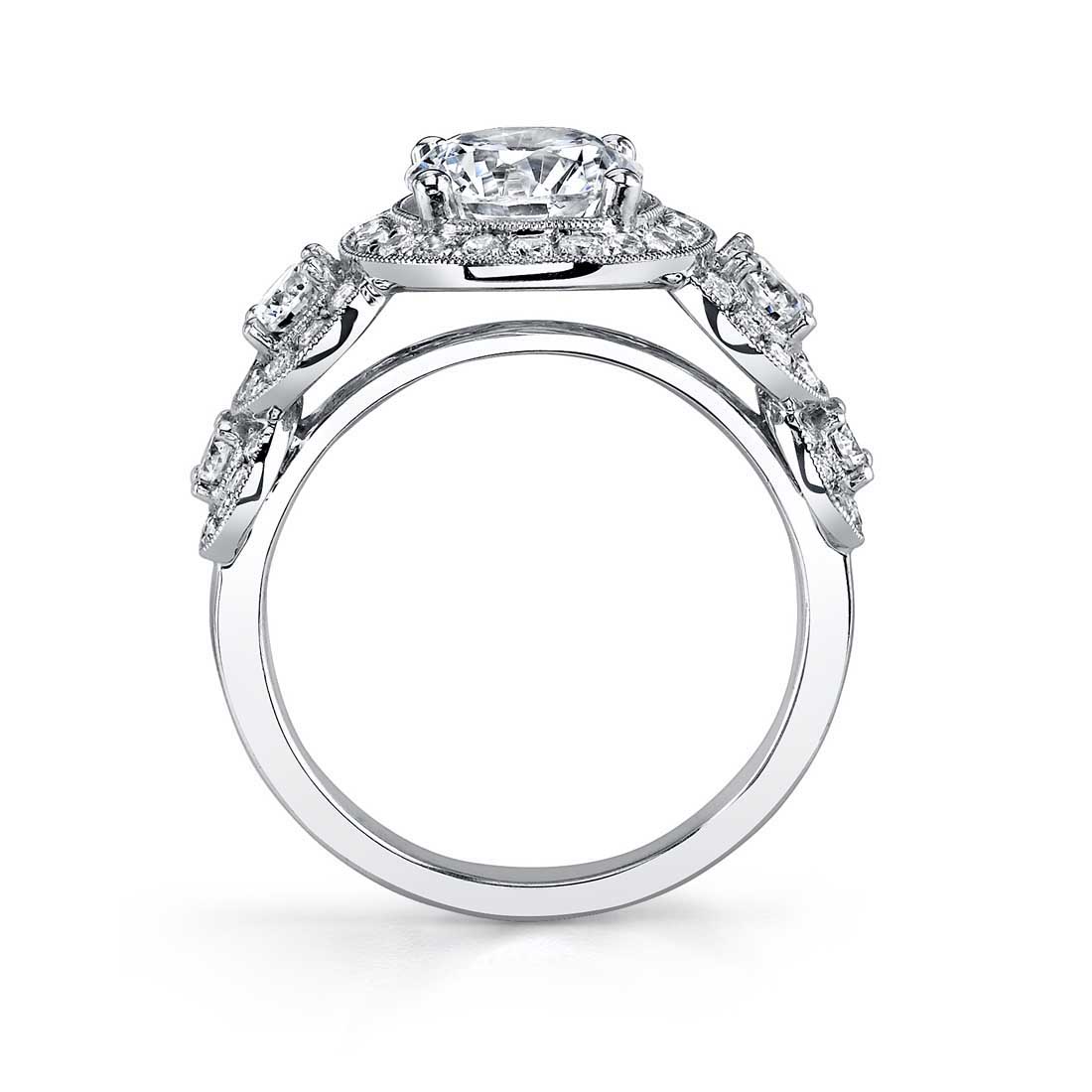Elyse - Vintage Inspired Cushion Cut Engagement Ring