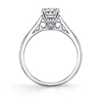 Carina - Round High Polish Solitaire Engagement Ring