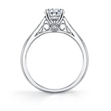 Carina - Round High Polish Solitaire Engagement Ring