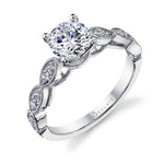 Jullienne - Vintage Inspired Round Solitaire Engagement Ring