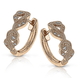 Hoop Earring in 18k Gold with Diamonds