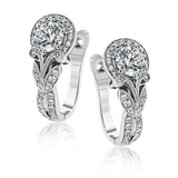 Earring in 18k Gold with Diamonds
