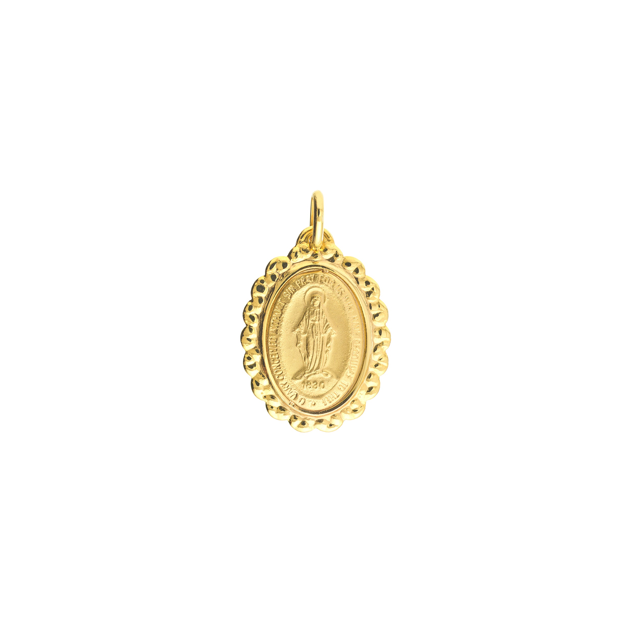 Framed Oval Blessed Mary Medal
