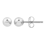3mm Polished Ball Stud Earrings