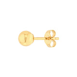 4mm Polished Ball Stud Earrings