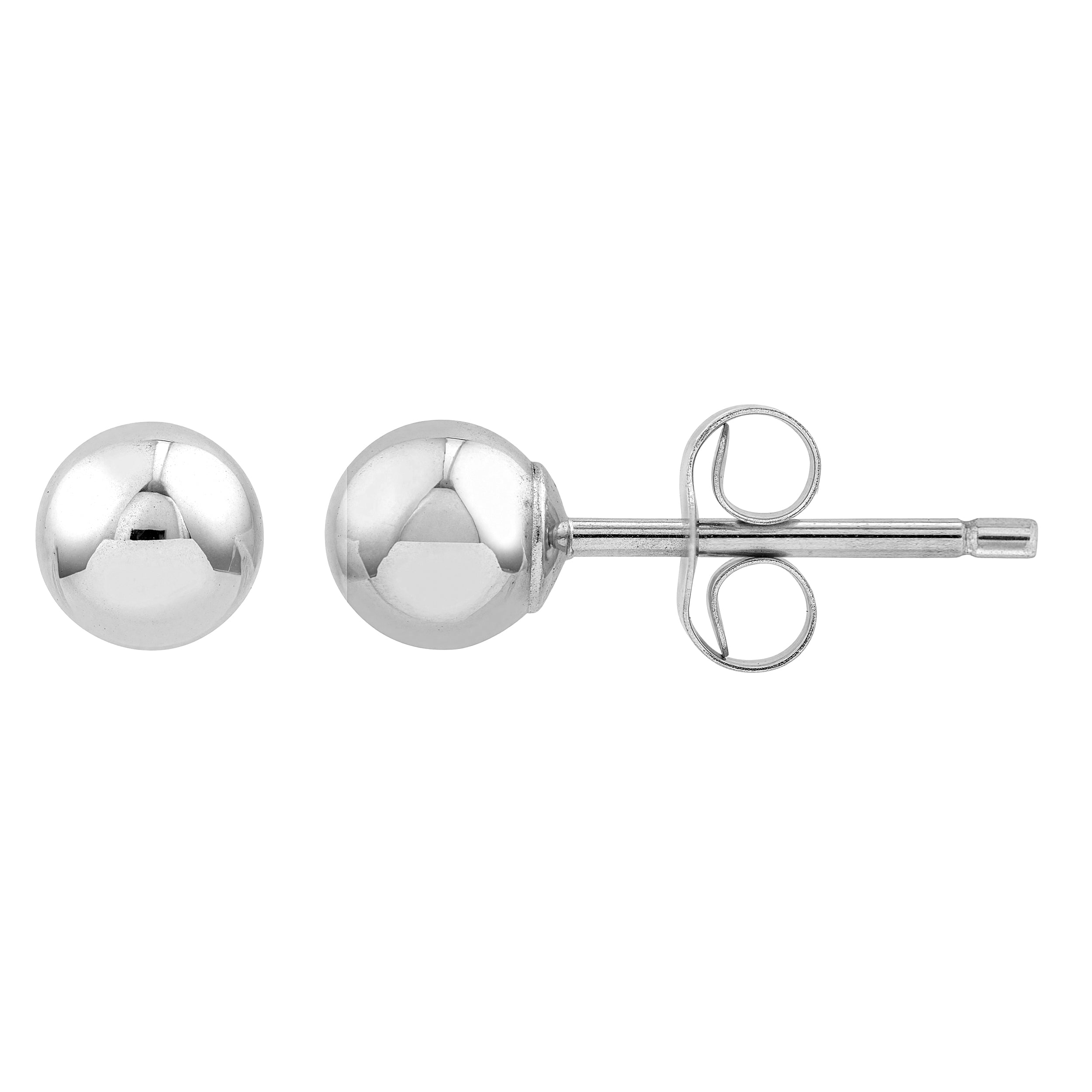 4mm Polished Ball Stud Earrings