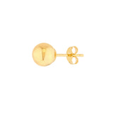 6mm Polished Ball Stud Earrings