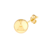 7mm Polished Ball Stud Earrings