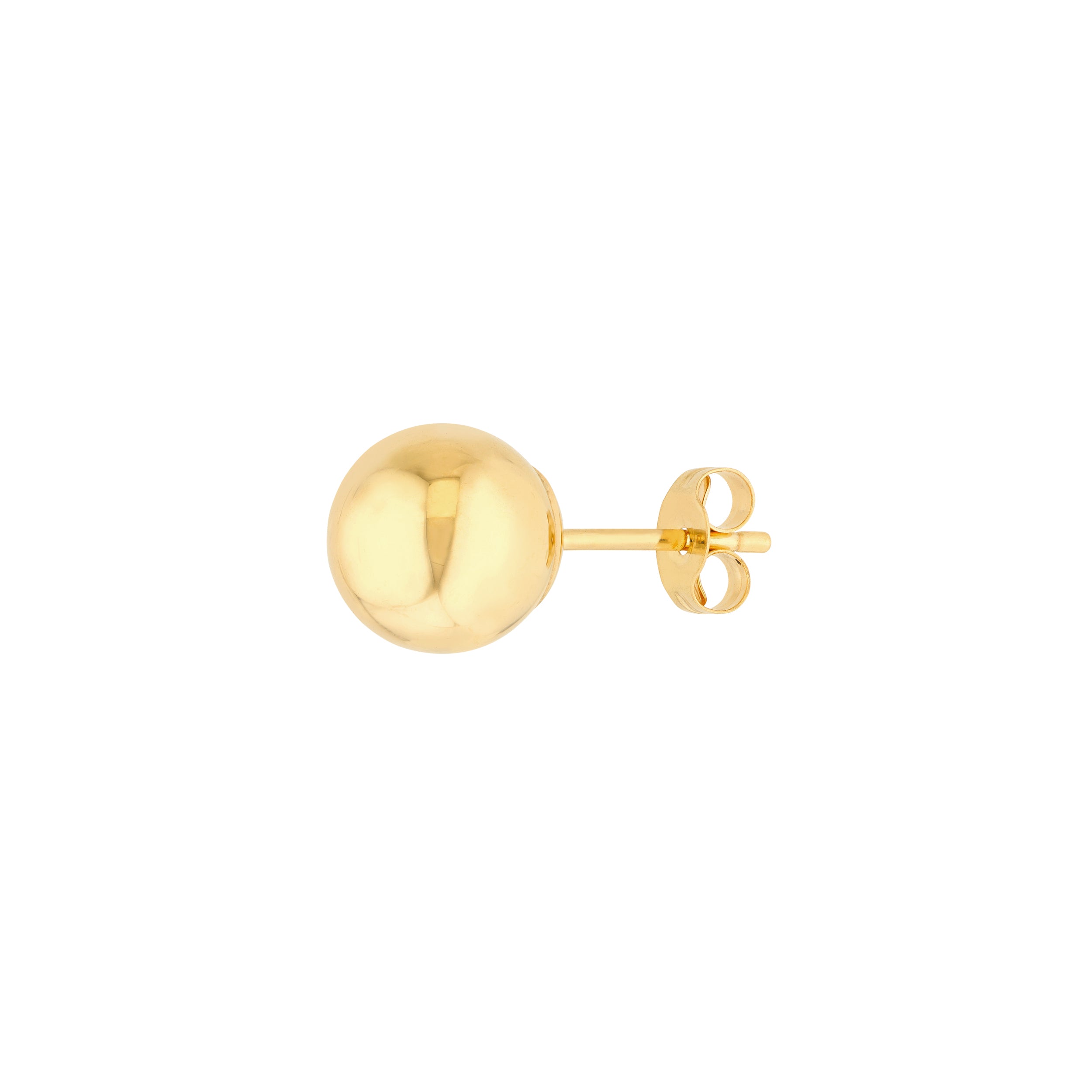 7mm Polished Ball Stud Earrings