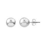 7mm Polished Ball Stud Earrings