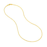 1.56mm D/C Rope Chain with Lobster Lock
