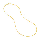 1.56mm D/C Rope Chain with Lobster Lock