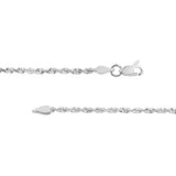 2.15mm D/C Rope Chain with Lobster Lock