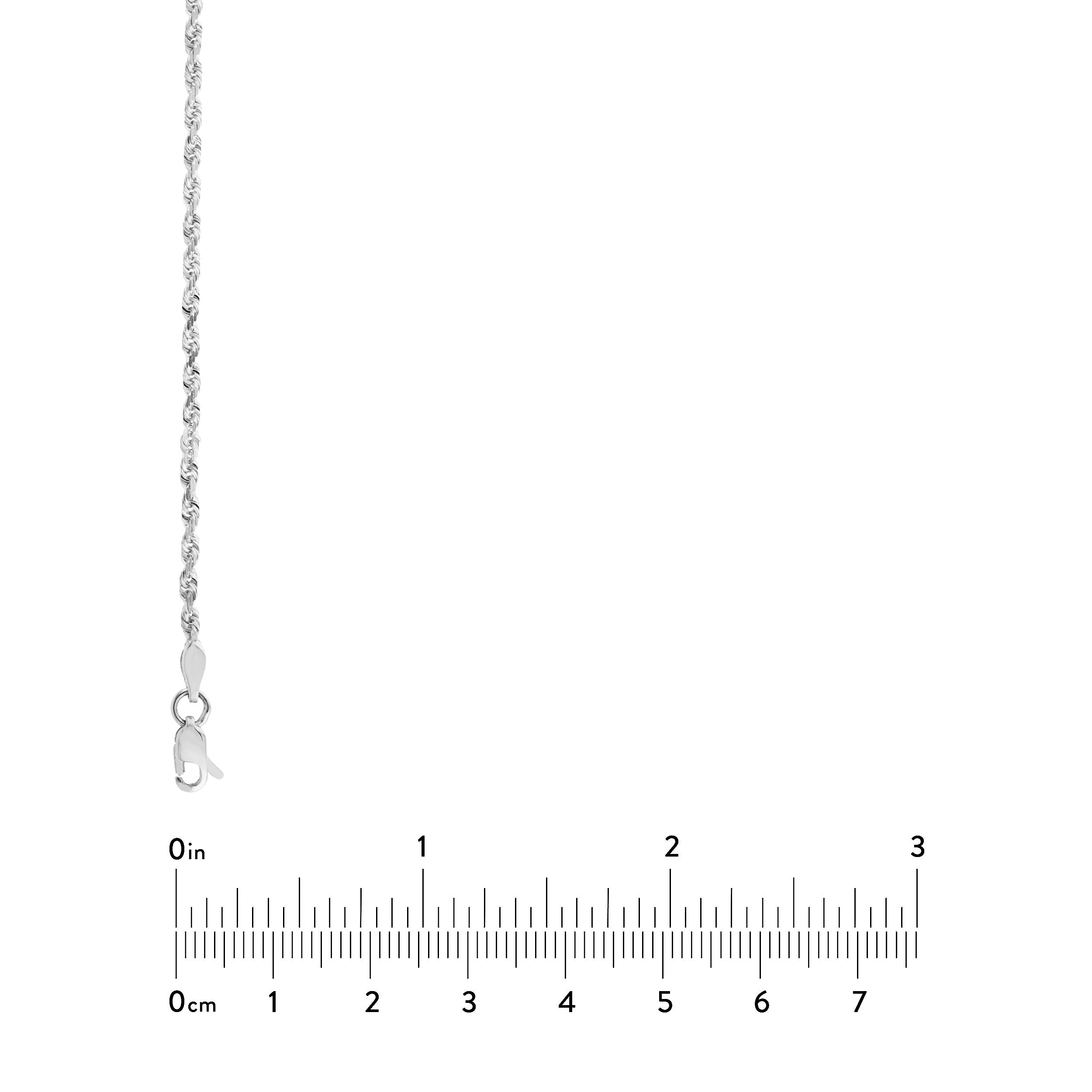 2.15mm D/C Rope Chain with Lobster Lock