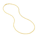 2.15mm D/C Rope Chain with Lobster Lock