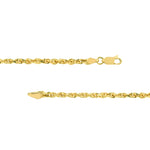 3mm D/C Rope Chain with Lobster Lock