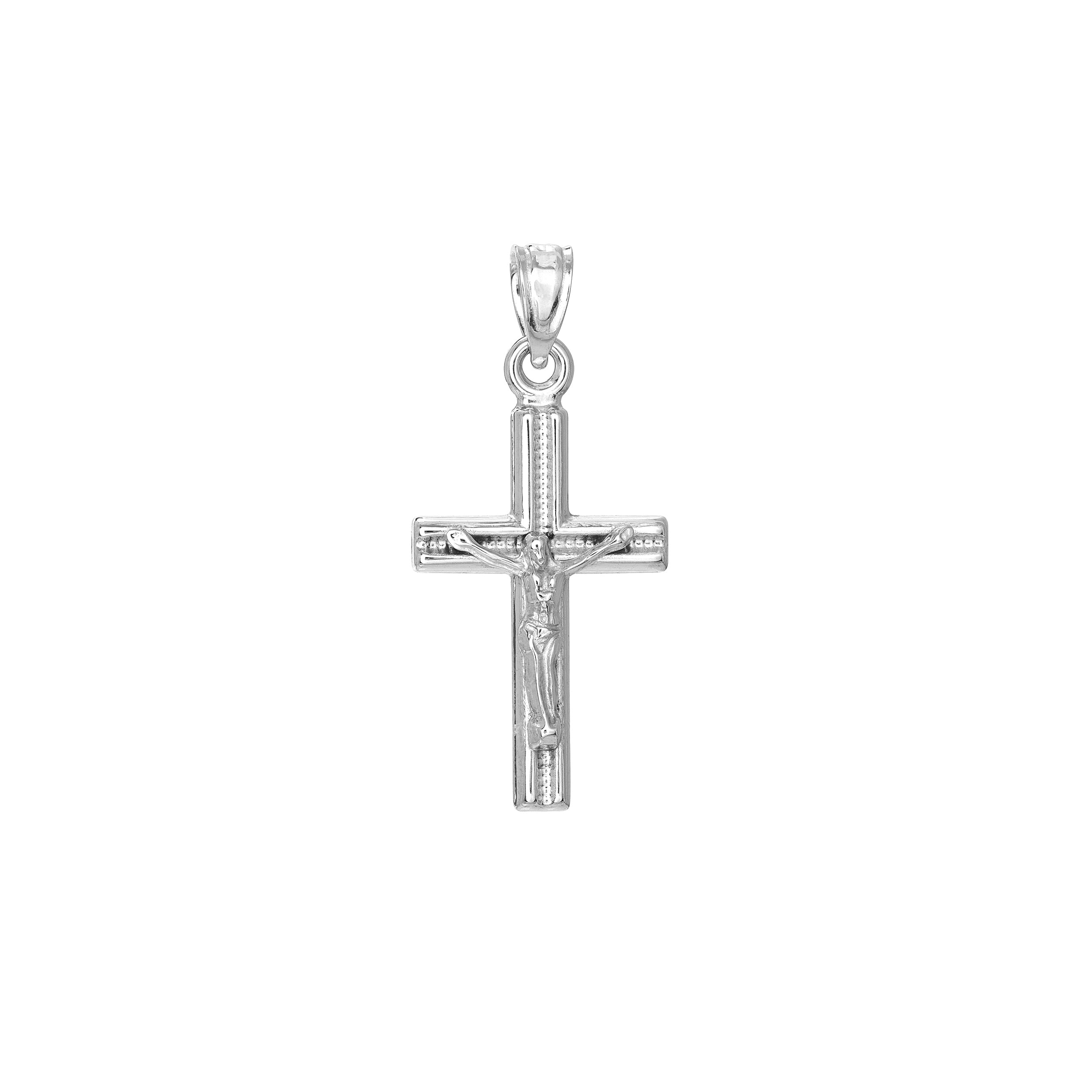 Textured Crucifix Pendant